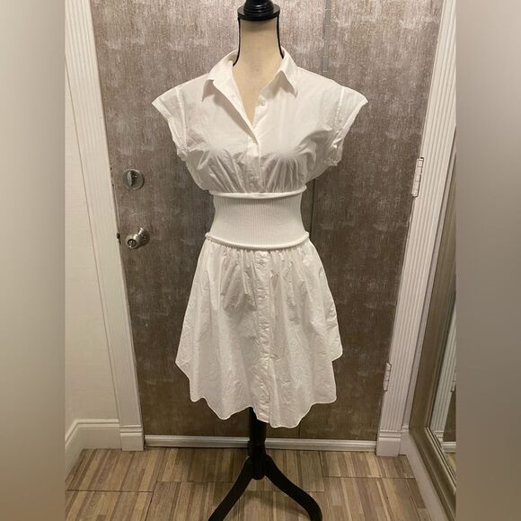 T Alexander Wang 100% cotton white dress, size 2 - Picture 5 of 14